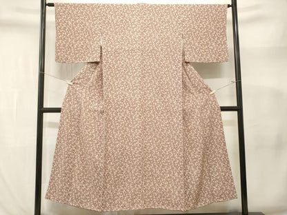 平和屋着物■上質な小紋　花唐草文　正絹　逸品　CABL3370ev