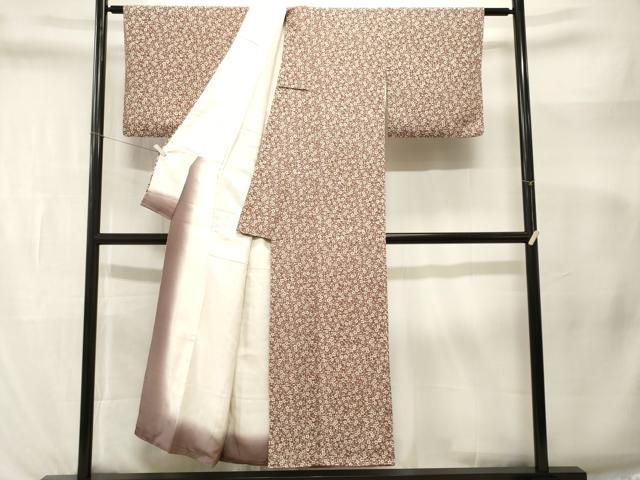平和屋着物■上質な小紋　花唐草文　正絹　逸品　CABL3370ev