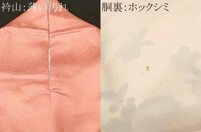 平和屋着物■訪問着　地紙鳳凰花車文　暈し染め　金銀彩　正絹　逸品　CABL3371ev