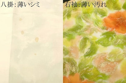 平和屋着物■上質な小紋　草花文　暈し染め　正絹　逸品　CABL3374ev