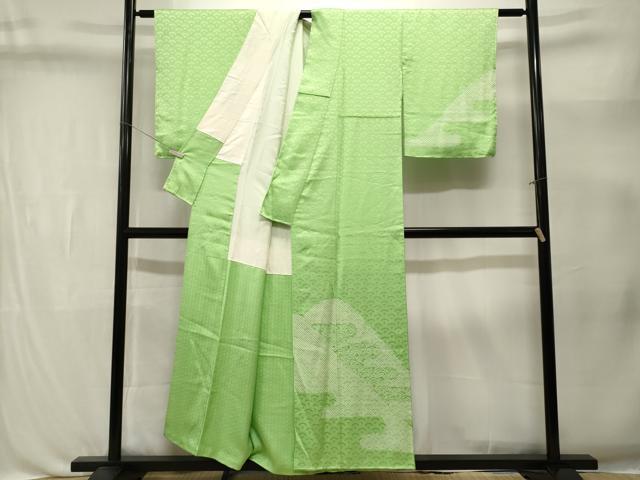 平和屋着物■訪問着　総絞り　遠山エ霞文　青海波地紋　正絹　逸品　CABL3377ev