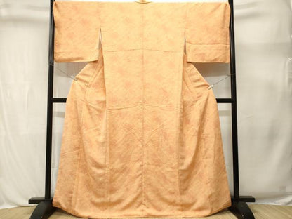 平和屋着物■上質な小紋　霞文　正絹　逸品　CABL3378ev
