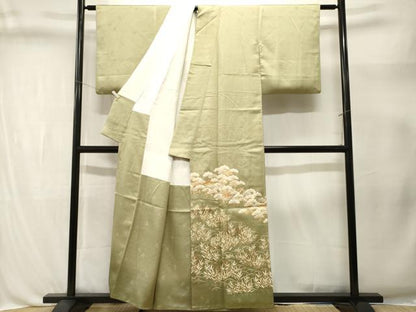 平和屋着物■訪問着　駒刺繍　浜松文　金彩　ますいわ屋扱い　正絹　逸品　CABL3380ev
