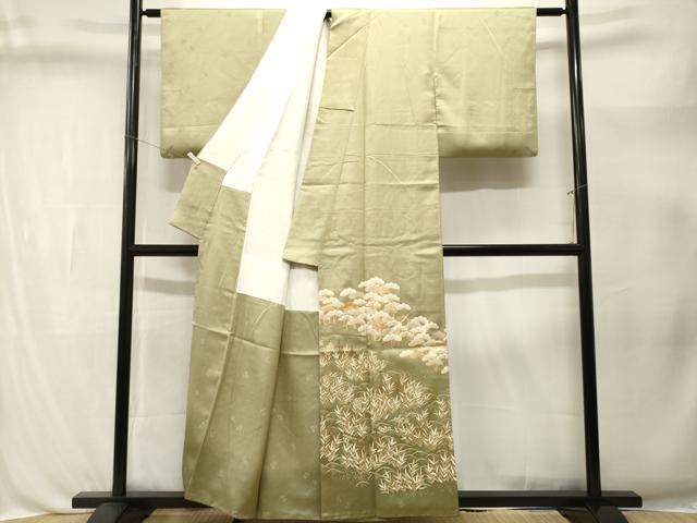 平和屋着物■訪問着　駒刺繍　浜松文　金彩　ますいわ屋扱い　正絹　逸品　CABL3380ev