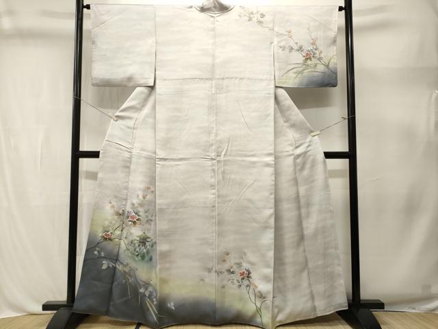 平和屋着物■訪問着　風景文　暈し染め　金銀彩　正絹　逸品　CABL3381ev