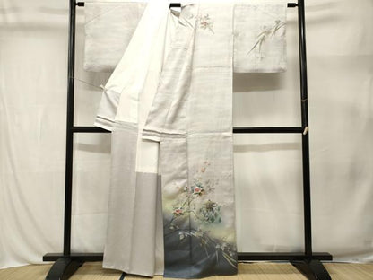 平和屋着物■訪問着　風景文　暈し染め　金銀彩　正絹　逸品　CABL3381ev