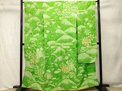 平和屋着物■豪華振袖　総絞り　遠山エ霞花文　正絹　逸品　CABL3382ev