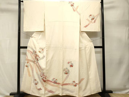 平和屋着物■訪問着　鬘帯吉祥草花文　金彩　伊勢丹扱い　正絹　逸品　CABL3385ev