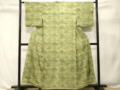 平和屋着物■上質な小紋　型染め　御所解文　正絹　逸品　CABL3386ev