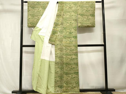 平和屋着物■上質な小紋　型染め　御所解文　正絹　逸品　CABL3386ev