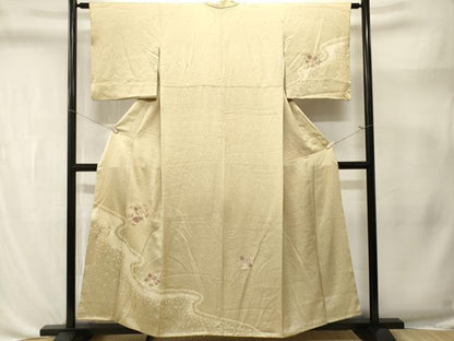 平和屋着物■中国三大刺繍　スワトウ刺繍　訪問着　絞り　道長地紙花文　さが美扱い　正絹　逸品　CABL3387ev