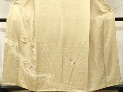 平和屋着物■中国三大刺繍　スワトウ刺繍　訪問着　絞り　道長地紙花文　さが美扱い　正絹　逸品　CABL3387ev