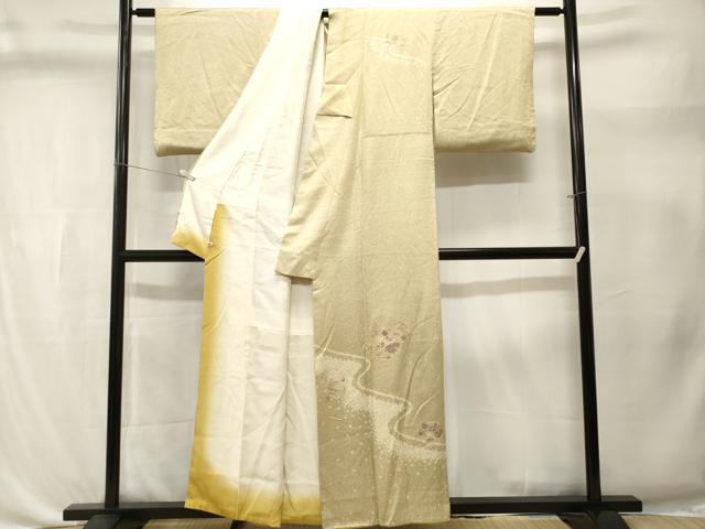 平和屋着物■中国三大刺繍　スワトウ刺繍　訪問着　絞り　道長地紙花文　さが美扱い　正絹　逸品　CABL3387ev