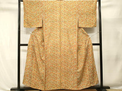 平和屋着物■上質な小紋　人物文　正絹　逸品　CABL3392ev