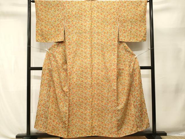 平和屋着物■上質な小紋　人物文　正絹　逸品　CABL3392ev