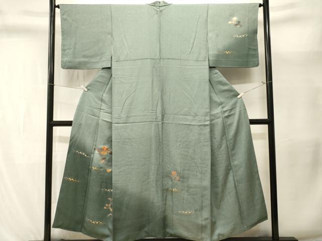 平和屋着物■訪問着　螺鈿　枝花文　暈し染め　金彩　正絹　逸品　CABL3398ev