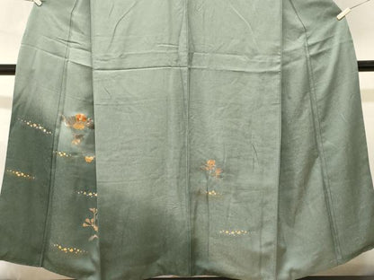 平和屋着物■訪問着　螺鈿　枝花文　暈し染め　金彩　正絹　逸品　CABL3398ev