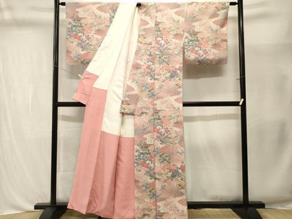 平和屋着物■上質な小紋　御所解文　暈し染め　正絹　逸品　CABL3399ev