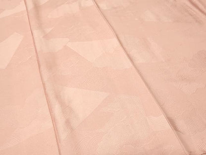 平和屋着物■上質な色無地　切嵌流水雲取り地紋　一斤染色　正絹　逸品　CABL3401ev
