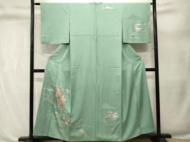 平和屋着物■訪問着　鉾　楓松文　金銀彩　正絹　逸品　CABL3420ev
