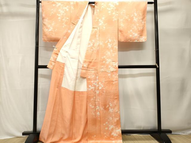 平和屋着物■上質な小紋　枝万寿菊文　暈し染め　金彩　正絹　逸品　CABL3422ev