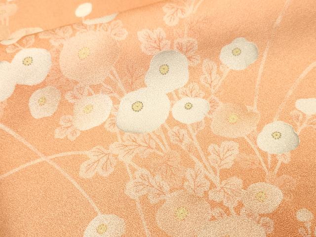 平和屋着物■上質な小紋　枝万寿菊文　暈し染め　金彩　正絹　逸品　CABL3422ev