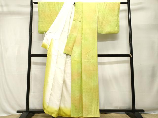 平和屋着物■上質な小紋　霞青海波地紋　正絹　逸品　CABL3423ev