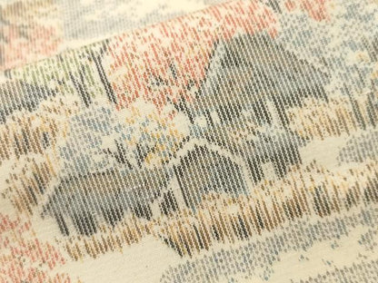 平和屋着物■上質な紬　樹林風景文　正絹　逸品　CABL3425ev