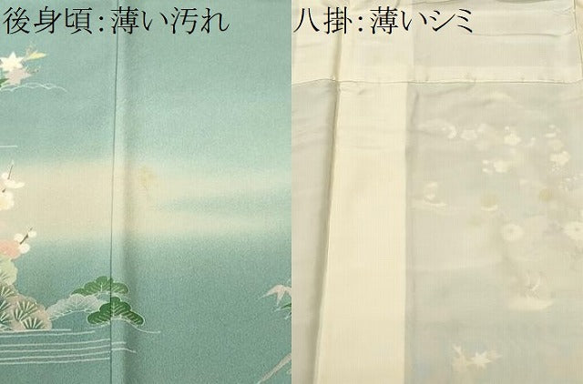 平和屋着物■訪問着　駒刺繍　鴛鴦御所解文　暈し染め　正絹　逸品　CABL3433ev
