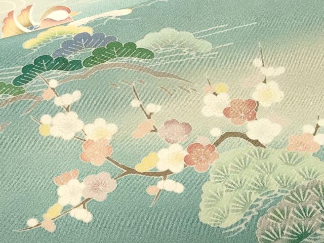 平和屋着物■訪問着　駒刺繍　鴛鴦御所解文　暈し染め　正絹　逸品　CABL3433ev
