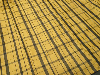 平和屋着物■本場縞大島紬　格子柄　正絹　逸品　CABL3437ev
