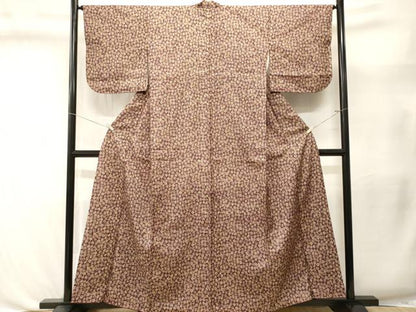 平和屋着物■本場染大島紬　文字文　正絹　逸品　CABL3439ev