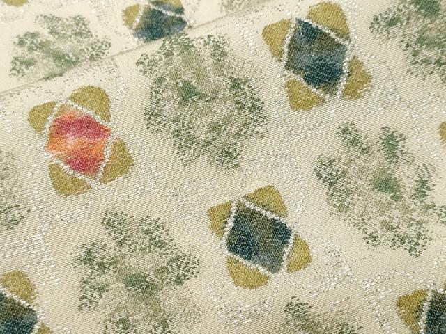 平和屋着物■上質な小紋　幾何学文　銀糸　ますいわ屋扱い　正絹　逸品　CABL3442ev