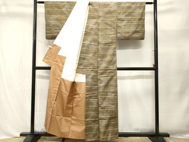 平和屋着物■上質な紬　霞文　正絹　逸品　CABL3466ev