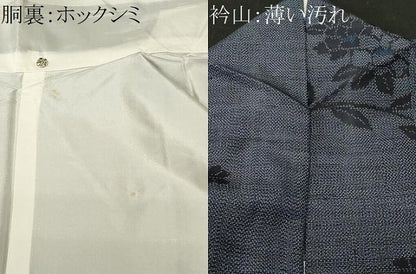 平和屋着物■上質な紬　枝花文　正絹　逸品　CABL3467ev