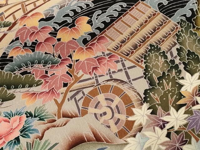 平和屋着物■豪華黒留袖　作家物　御所解文　仮絵羽　正絹　逸品　未使用　CABL3468ev