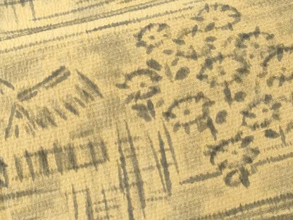 平和屋着物■上質な紬　手描き　御所解文　正絹　逸品　CABL3470ev