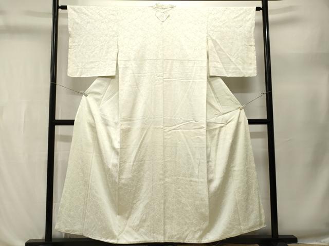 平和屋着物■上質な色無地　霞地紋　若芽色　鈴乃屋扱い　正絹　逸品　CABL3486ev