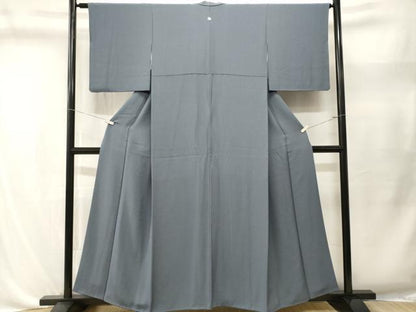 平和屋着物■上質な色無地　群青色　正絹　逸品　CABL3491ev