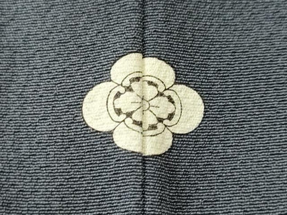 平和屋着物■上質な色無地　群青色　正絹　逸品　CABL3491ev