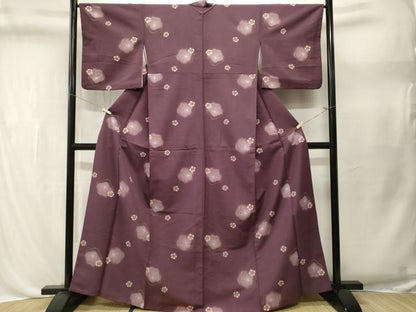 平和屋着物■小紋　梅文　暈し染め　洗える着物　CABL3513ev