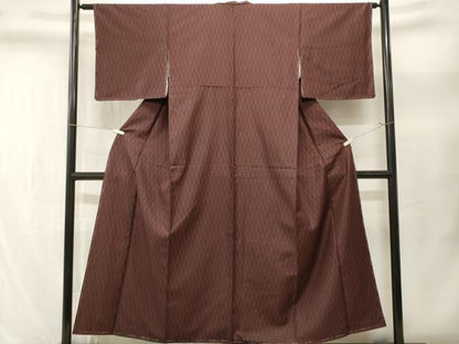 平和屋着物■上質な紬　立波文　正絹　逸品　CABL3514ev