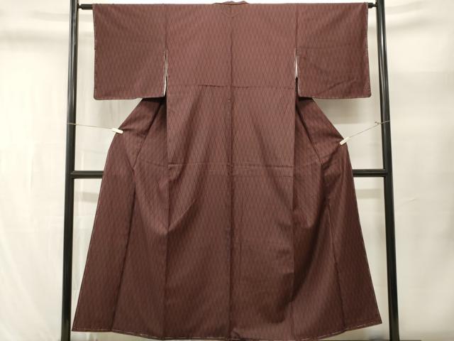 平和屋着物■上質な紬　立波文　正絹　逸品　CABL3514ev