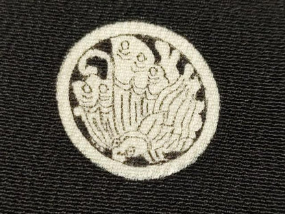 平和屋着物■十日町友禅作家　龍谷　黒留袖　松竹梅宝尽し文　松皮菱飛鶴鳳凰花文　金銀彩　正絹　逸品　CABL3516ev
