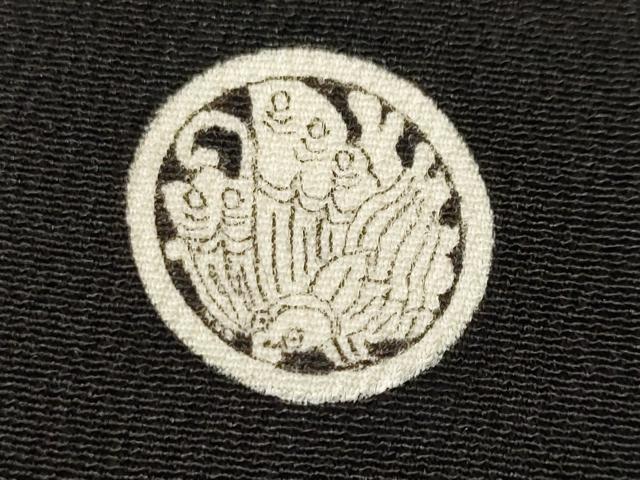 平和屋着物■十日町友禅作家　龍谷　黒留袖　松竹梅宝尽し文　松皮菱飛鶴鳳凰花文　金銀彩　正絹　逸品　CABL3516ev