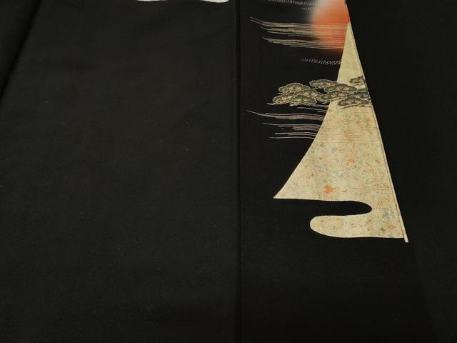 平和屋着物■豪華黒留袖　作家物　大名行列　金銀彩　正絹　逸品　CABL3528ev