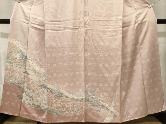 平和屋着物■訪問着　飛鶴御所解文　暈し染め　正絹　逸品　CABL3529ev