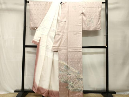 平和屋着物■訪問着　飛鶴御所解文　暈し染め　正絹　逸品　CABL3529ev