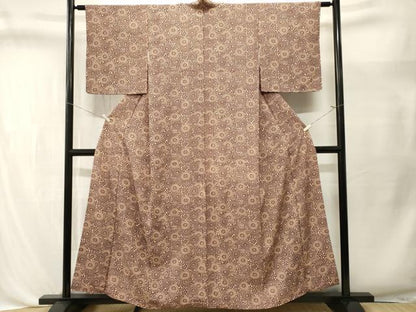 平和屋着物■上質な小紋　菊唐草文　正絹　逸品　CABL3537ev