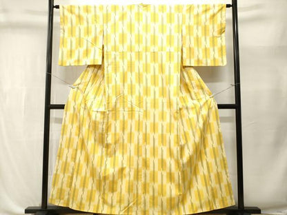 平和屋着物■上質な紬　絣文様　やまと誂製　正絹　逸品　CABL3551ev